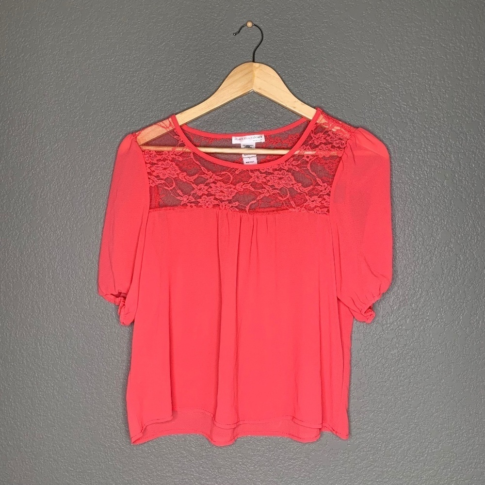 Bright Pink A'Gaci Sheer Top